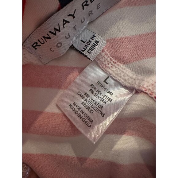 🇺🇸 Runway Ready Couture Red, White & Blue Leggings – Size L 🇺🇸 (270) - Picture 3 of 6